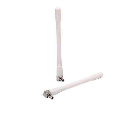 Close-up of Boostercandy router's dual antennas against a white background