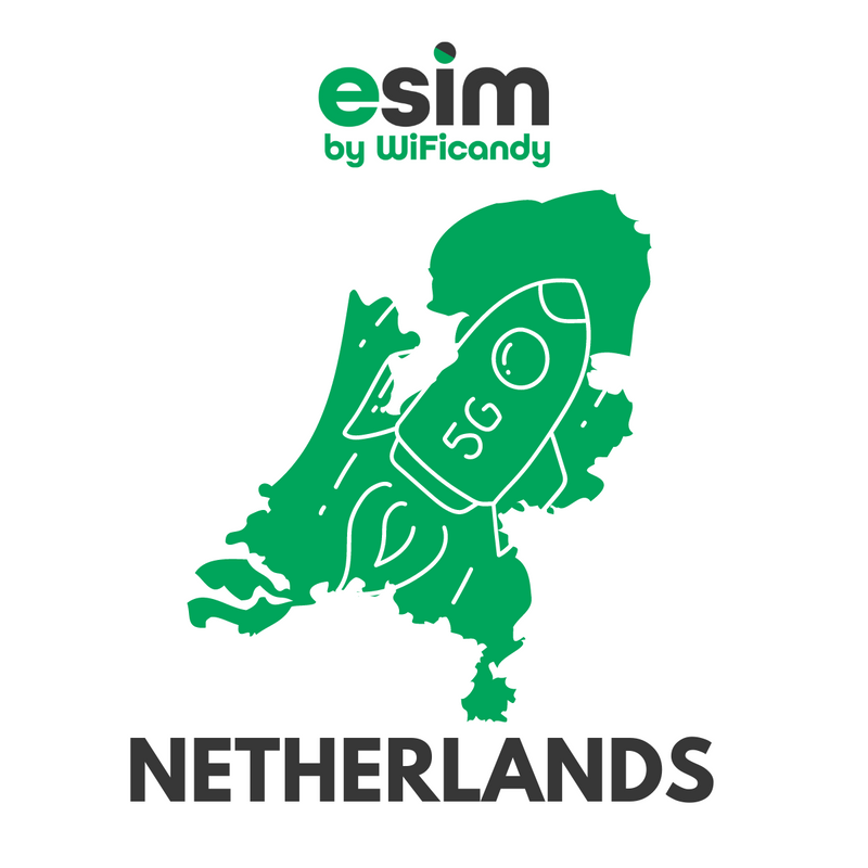 5G eSIM Netherlands - WiFicandy