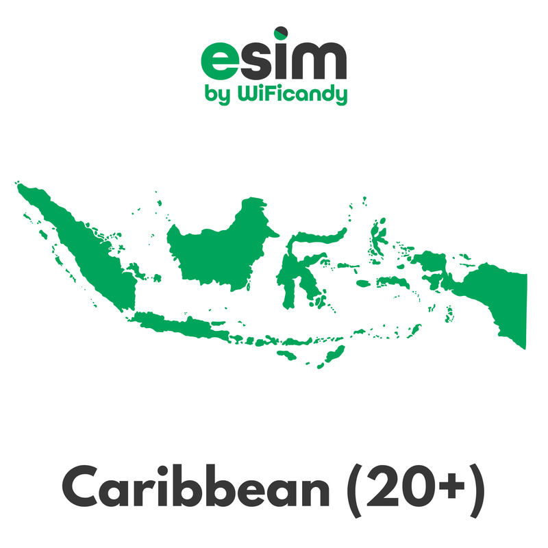 5G eSIM Caribbean (20+ areas)