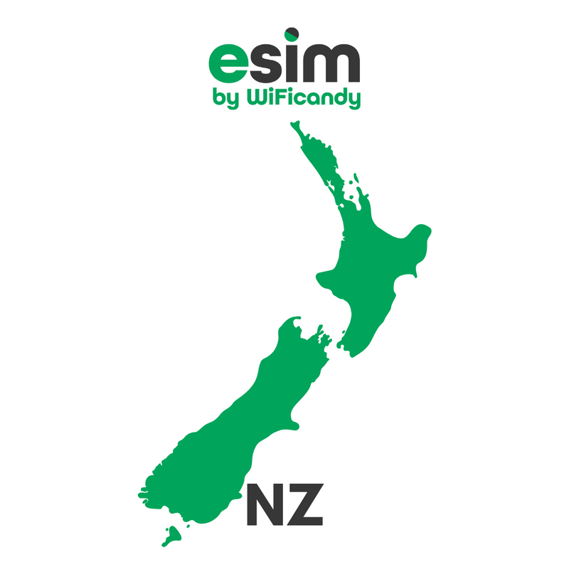 eSIM New Zealand - WiFicandy